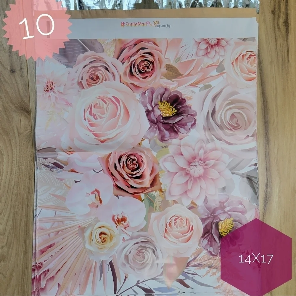 BOHO FLORAL THEMED POLYMAILER BUNDLE•25 PACK